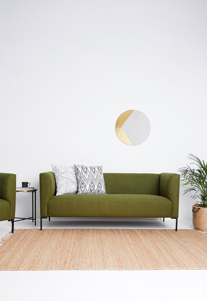 Sixth Floor - Aiden 3 seater sofa - olive