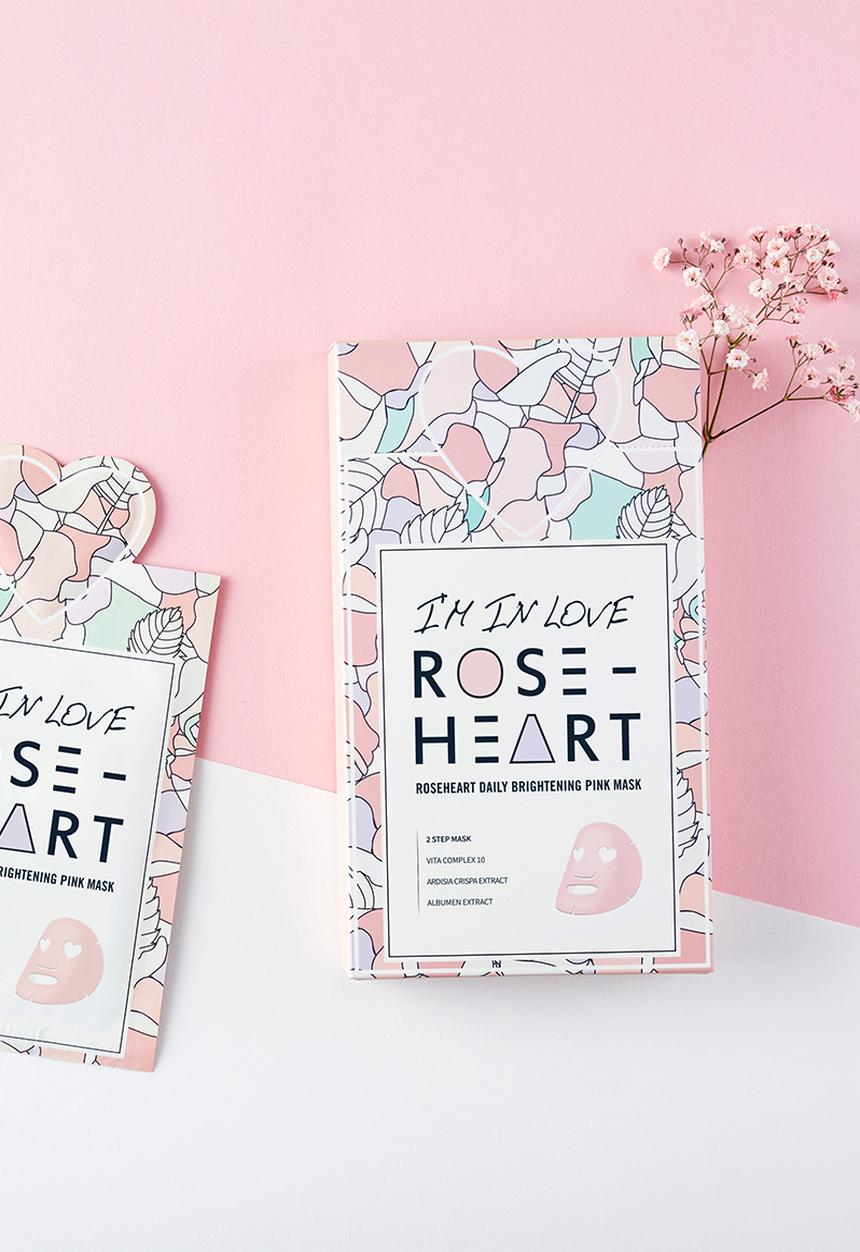 Roseheart - Daily Brightening 2 Step Pink Mask