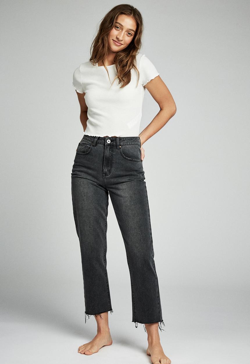 Cotton On - Straight leg jean  - black