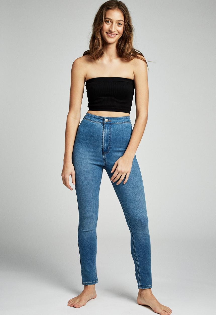 Cotton On - Ultra high super stretch jean  - blue
