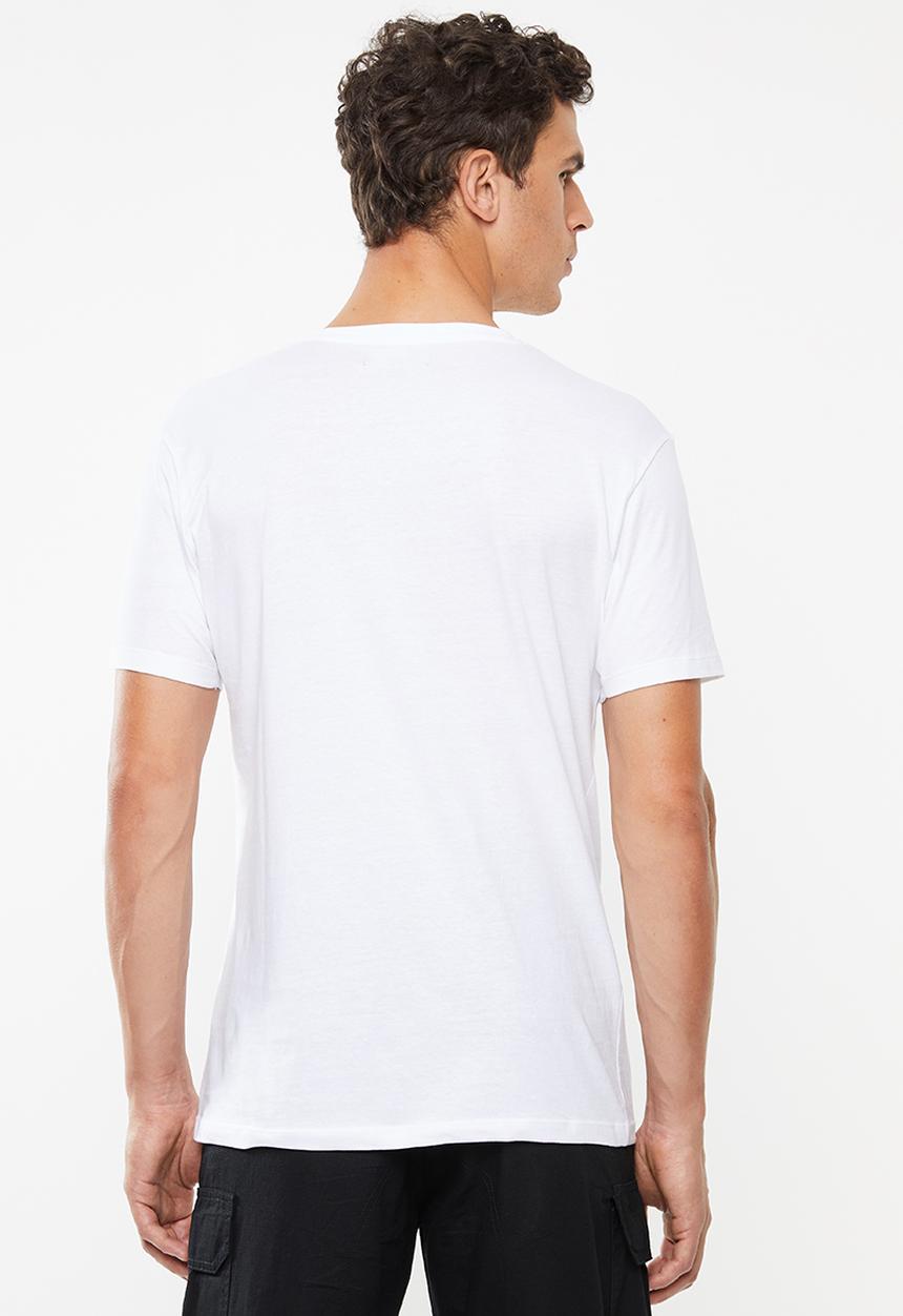 Superbalist - Plain v-neck 2 pack tees - white