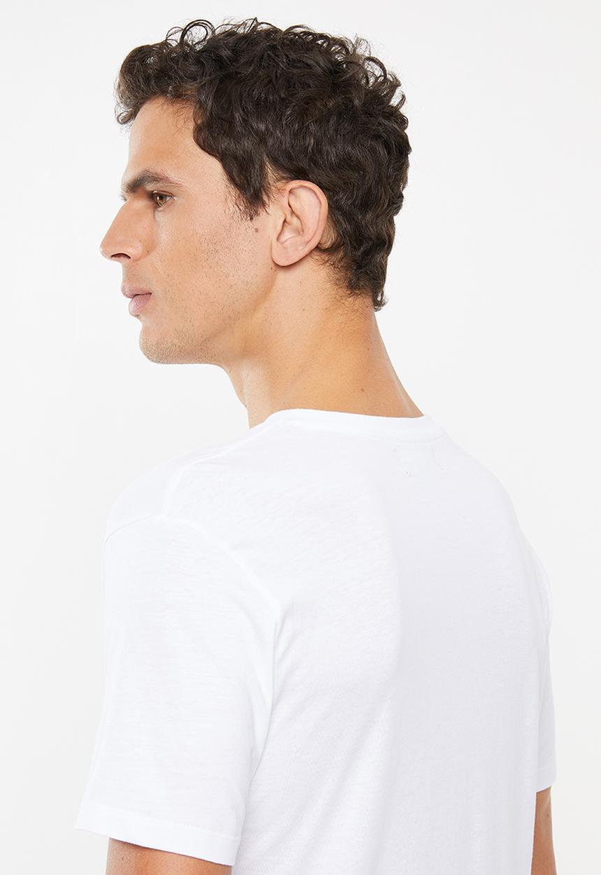 Superbalist - Plain v-neck 2 pack tees - white