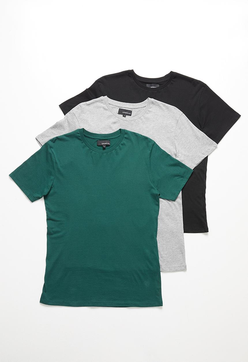 Superbalist - Crew neck short sleeve 3 pack tees - multi