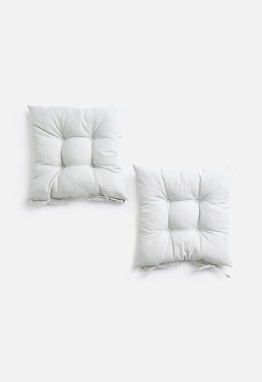 Sixth Floor - Seat cushion set - grey linen look