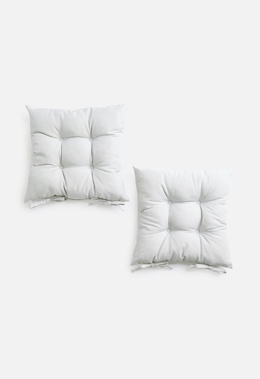 Sixth Floor - Seat cushion set - grey linen look