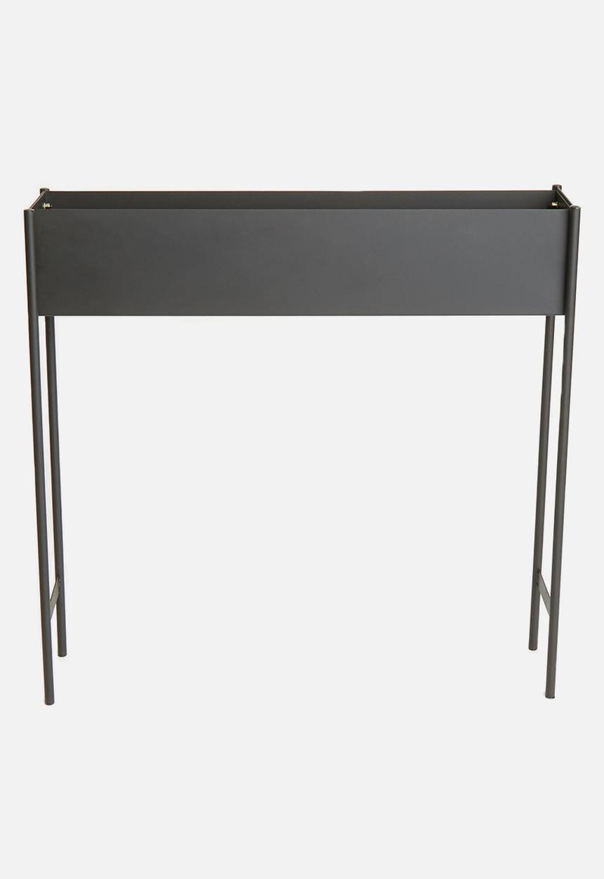 Emerging Creatives - Slim steady single planter - black