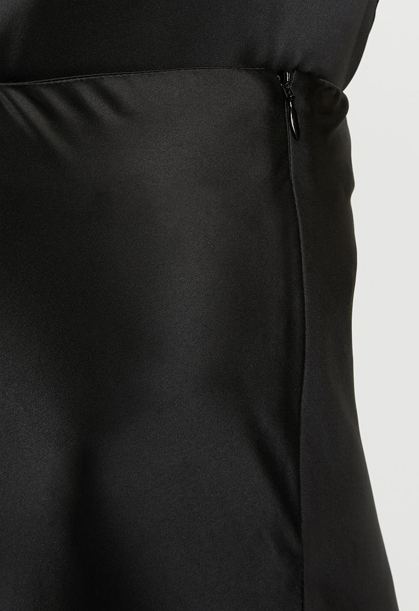 Superbalist - Midi slip skirt - black