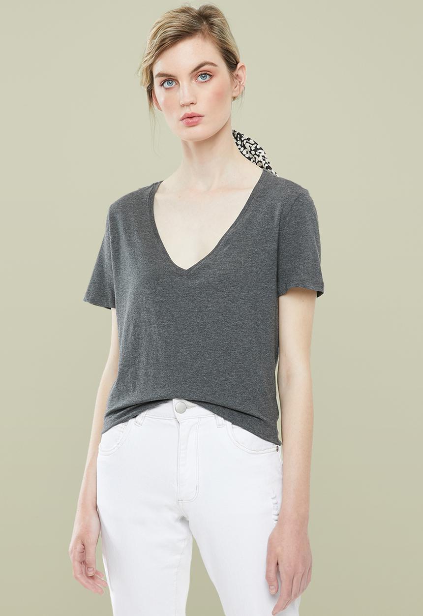 Superbalist - Single V-neck tee - grey