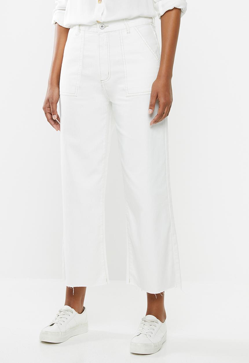 Cotton On - Wide leg jeans - cream