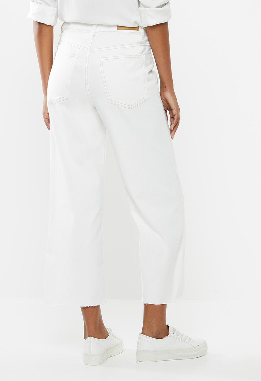 Cotton On - Wide leg jeans - cream