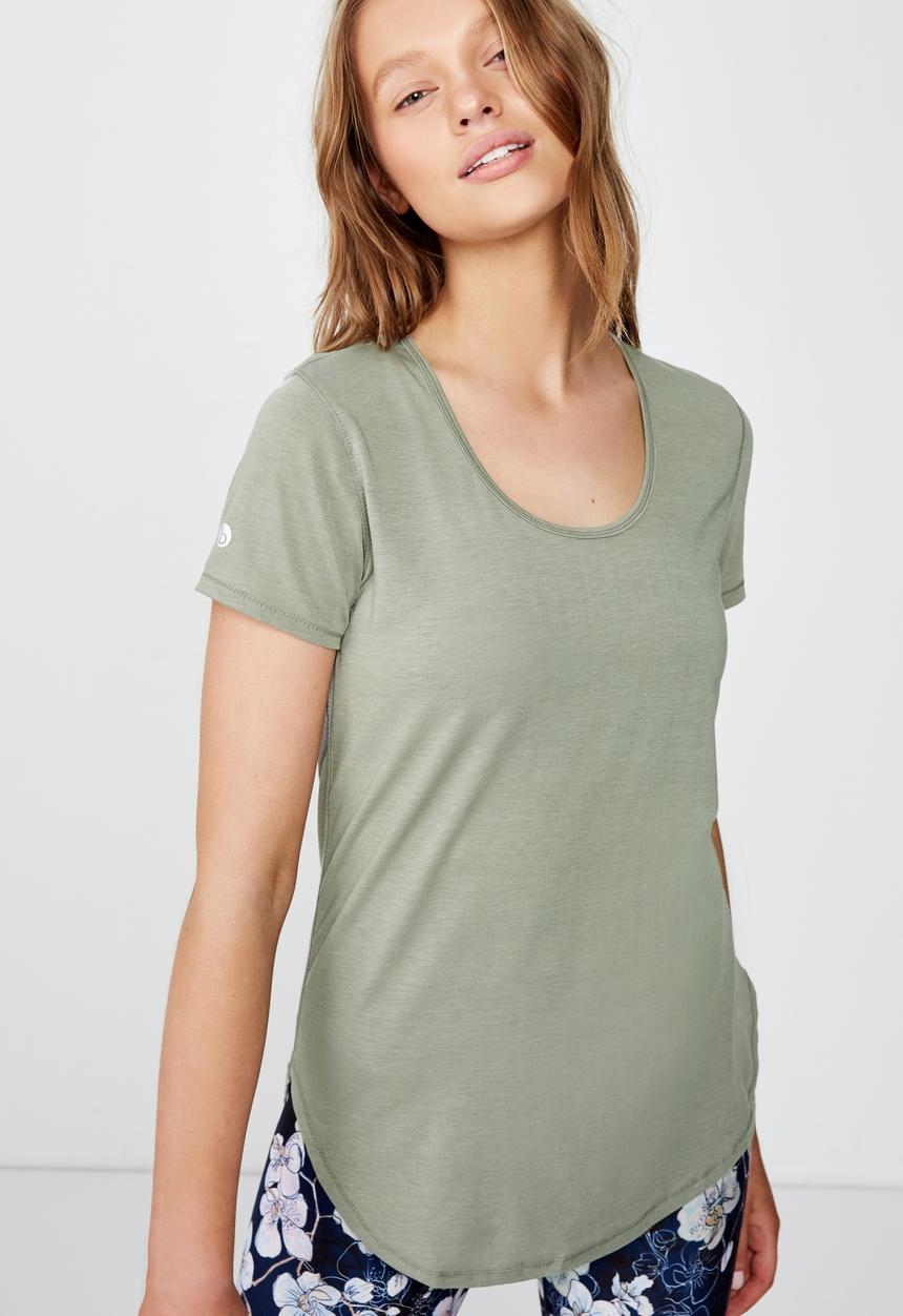 Cotton On - Gym T-shirt - khaki