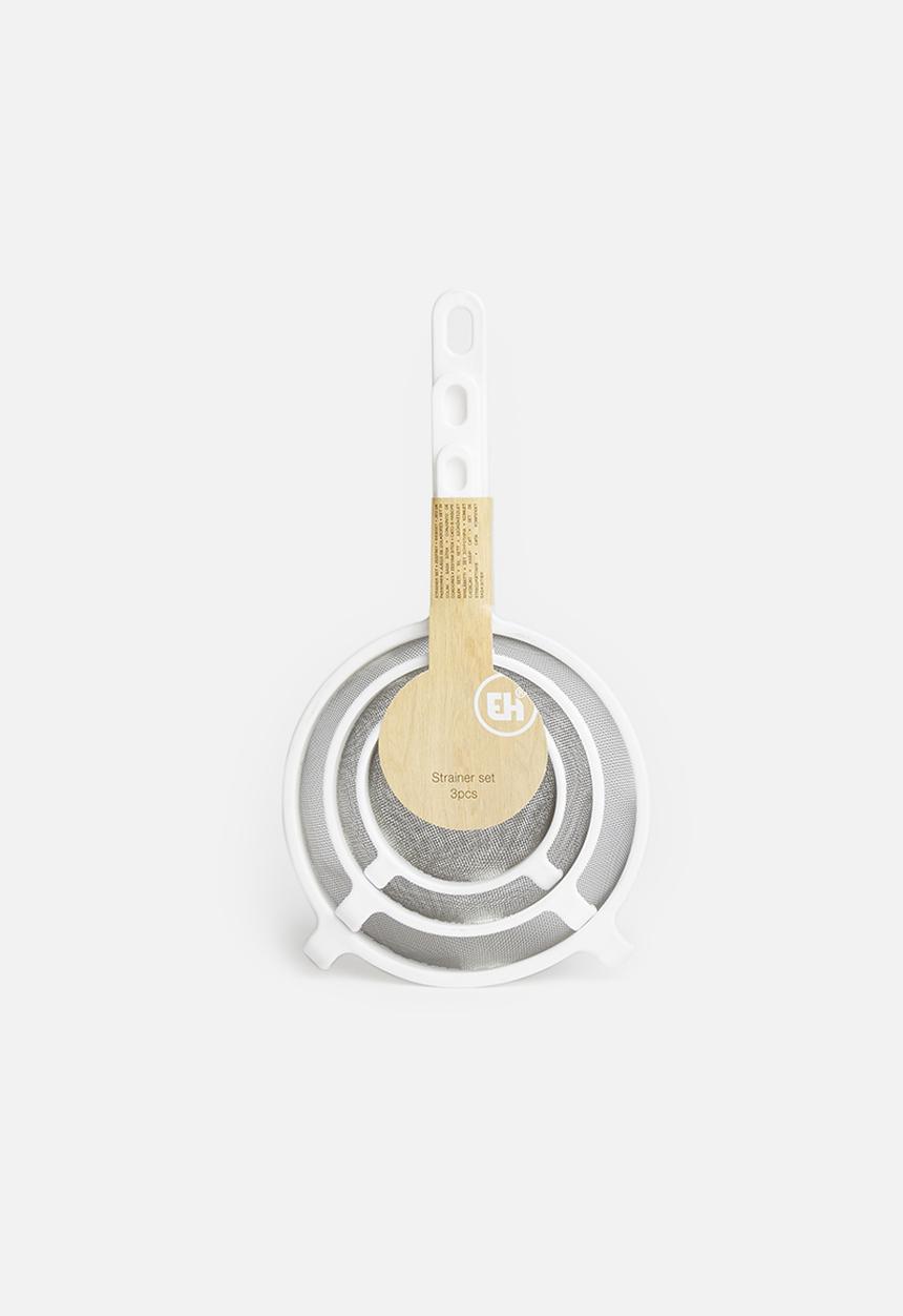 Excellent Houseware - Strainer set of 3 - white