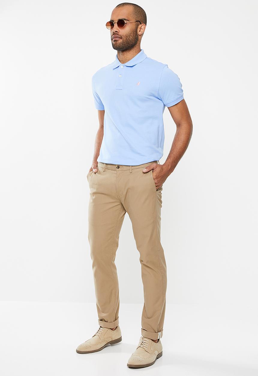 POLO - Carter custom fit ss pique golfer - blue
