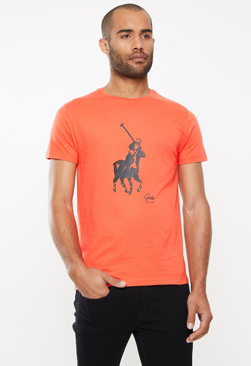 POLO - Noah big pony short sleeve crew neck - orange