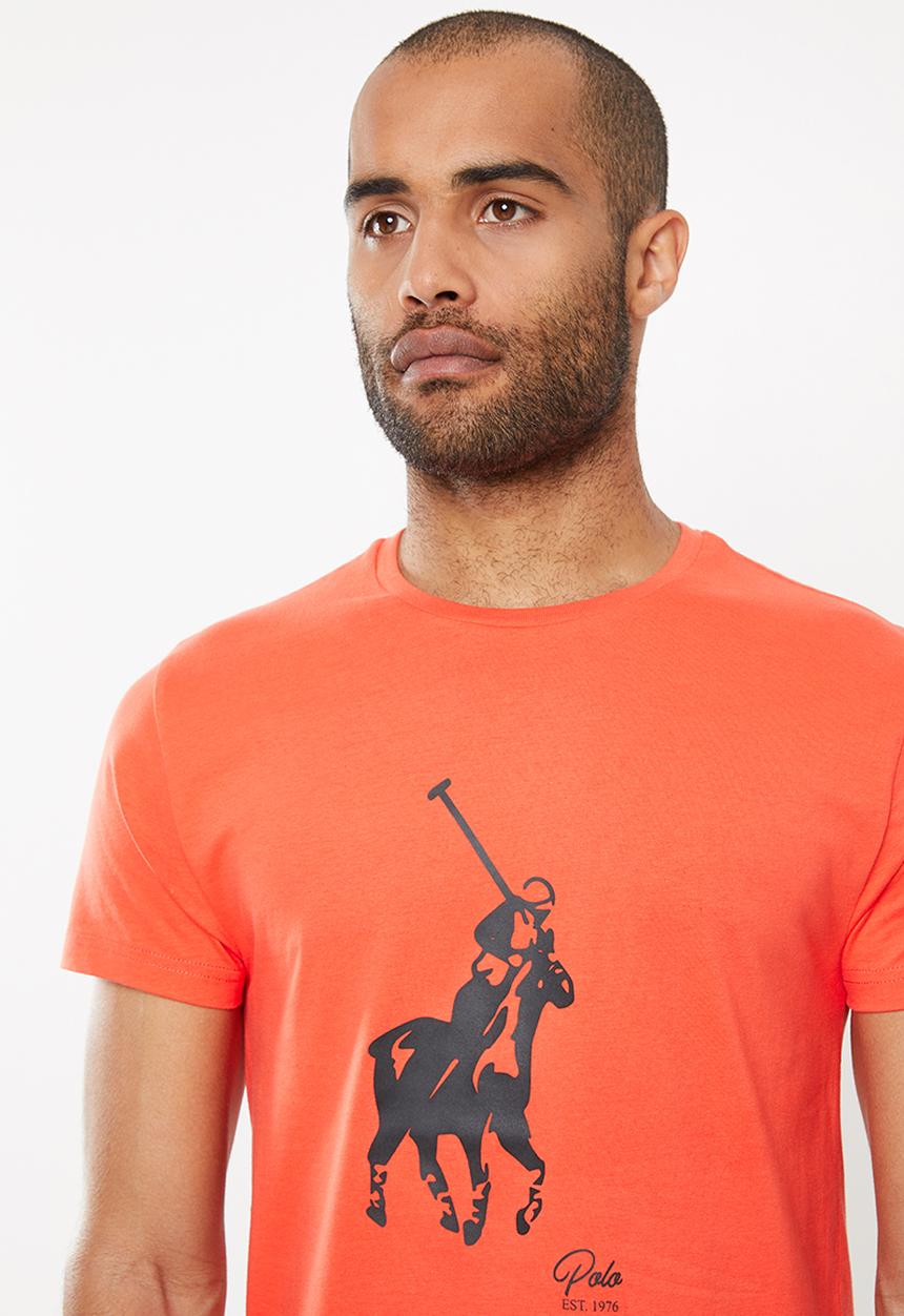 POLO - Noah big pony short sleeve crew neck - orange