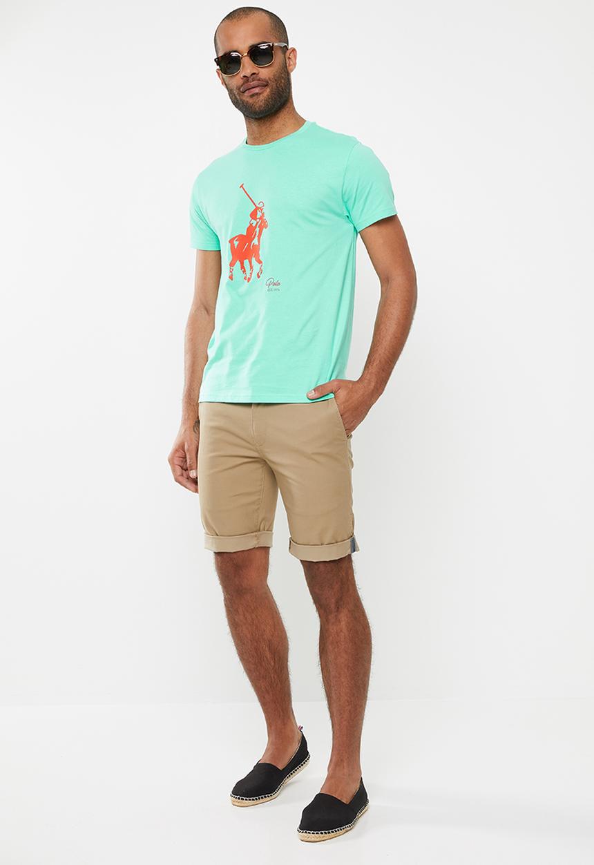 POLO - Noah big pony short sleeve crew neck - green