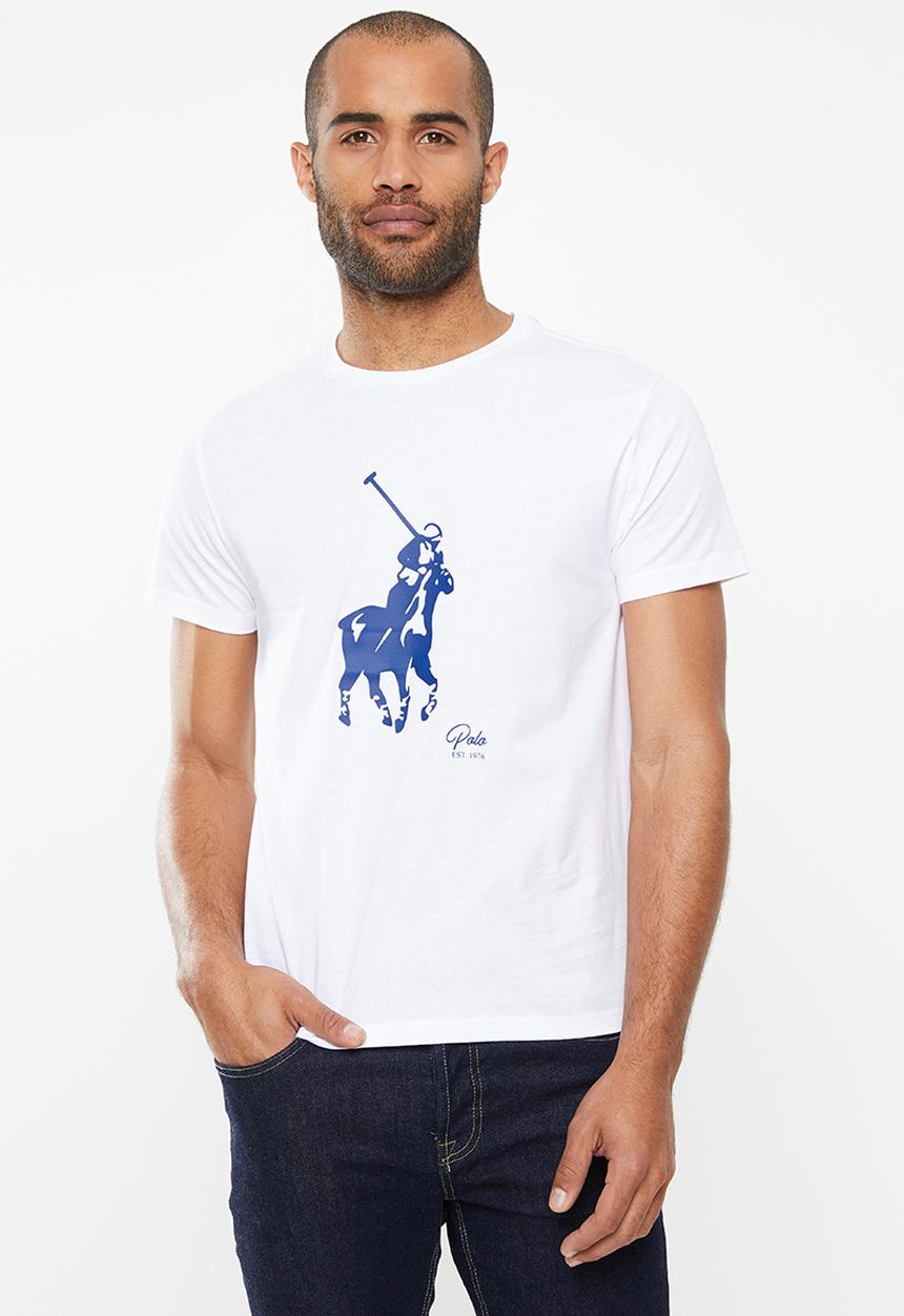 POLO - Noah big pony ss crew neck  - white