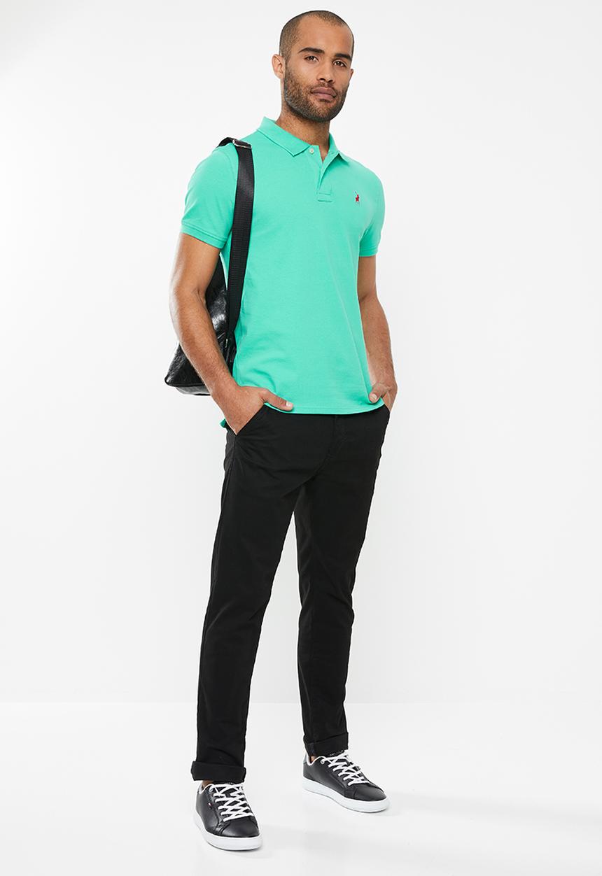 POLO - Carter custom fit ss pique golfer - green