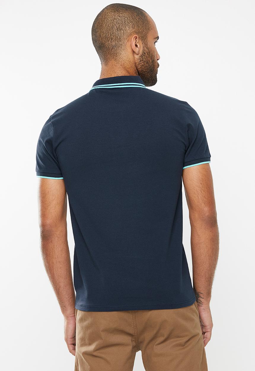 POLO - Jackson custom fit ss placket detail golfer - navy