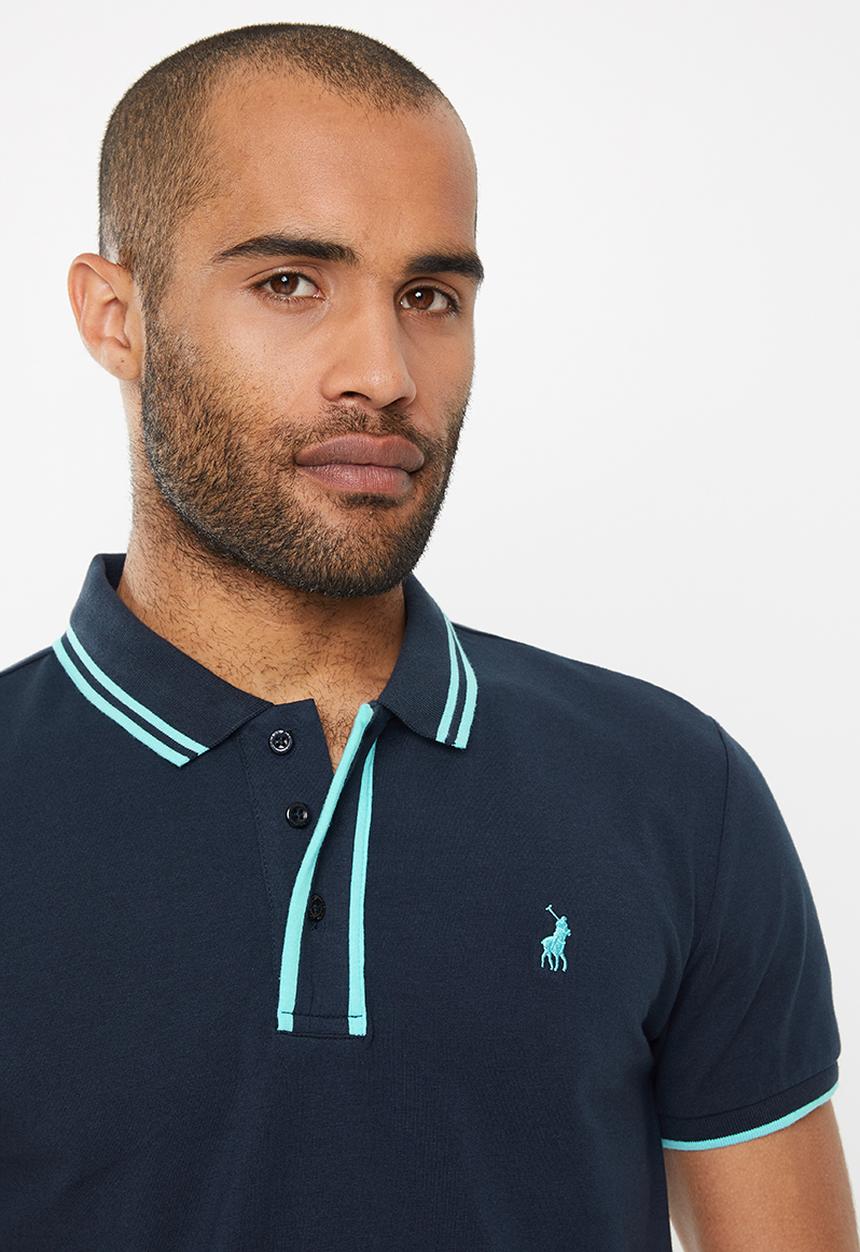 POLO - Jackson custom fit ss placket detail golfer - navy