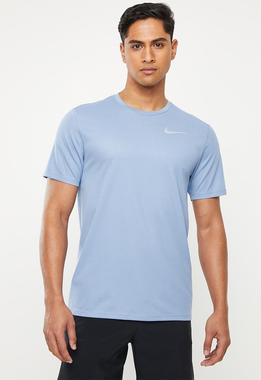 Nike - Short sleeve run top - blue