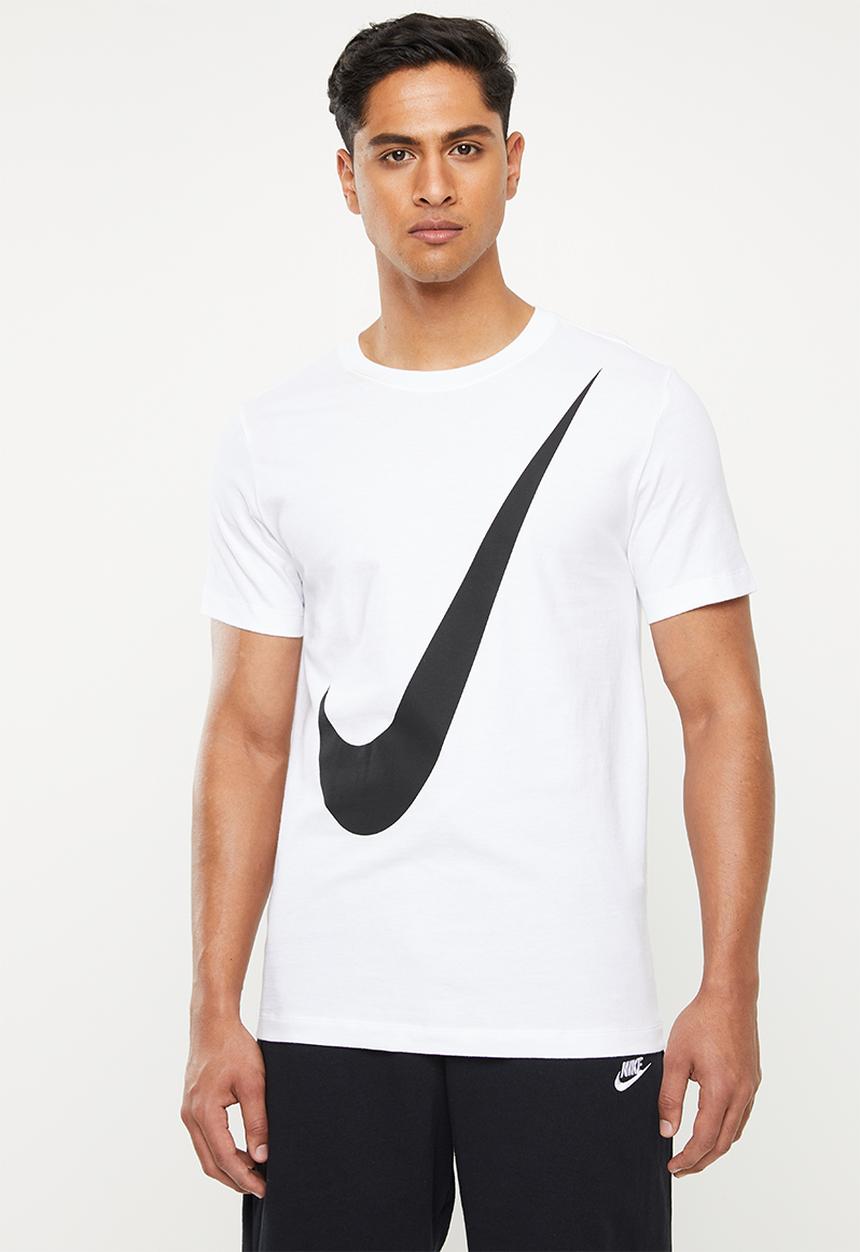 Nike - Swoosh 1 short sleeve tee - white & black