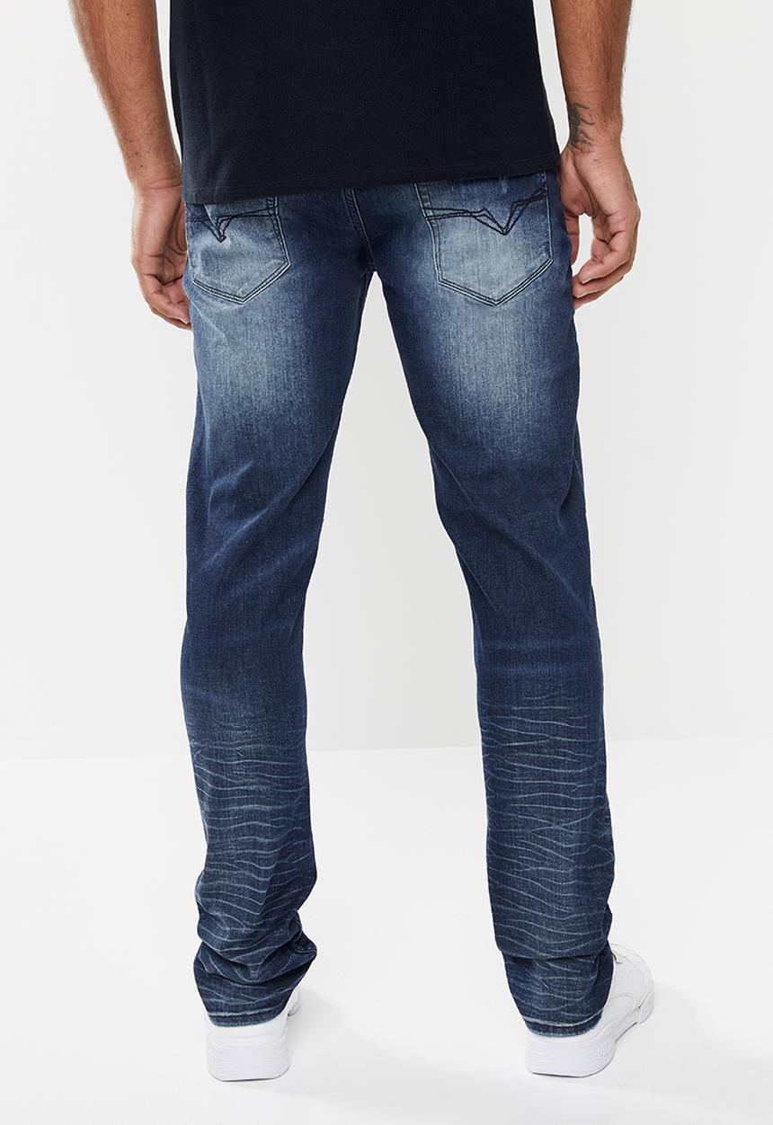 GUESS - Brooklyn slim fit tapered jeans - blue