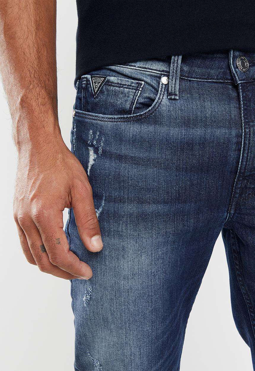 GUESS - Brooklyn slim fit tapered jeans - blue