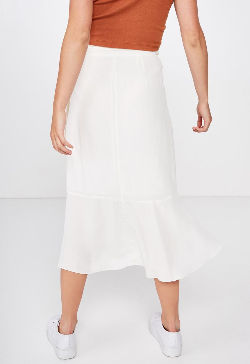Cotton On - Ella midi skirt - cream
