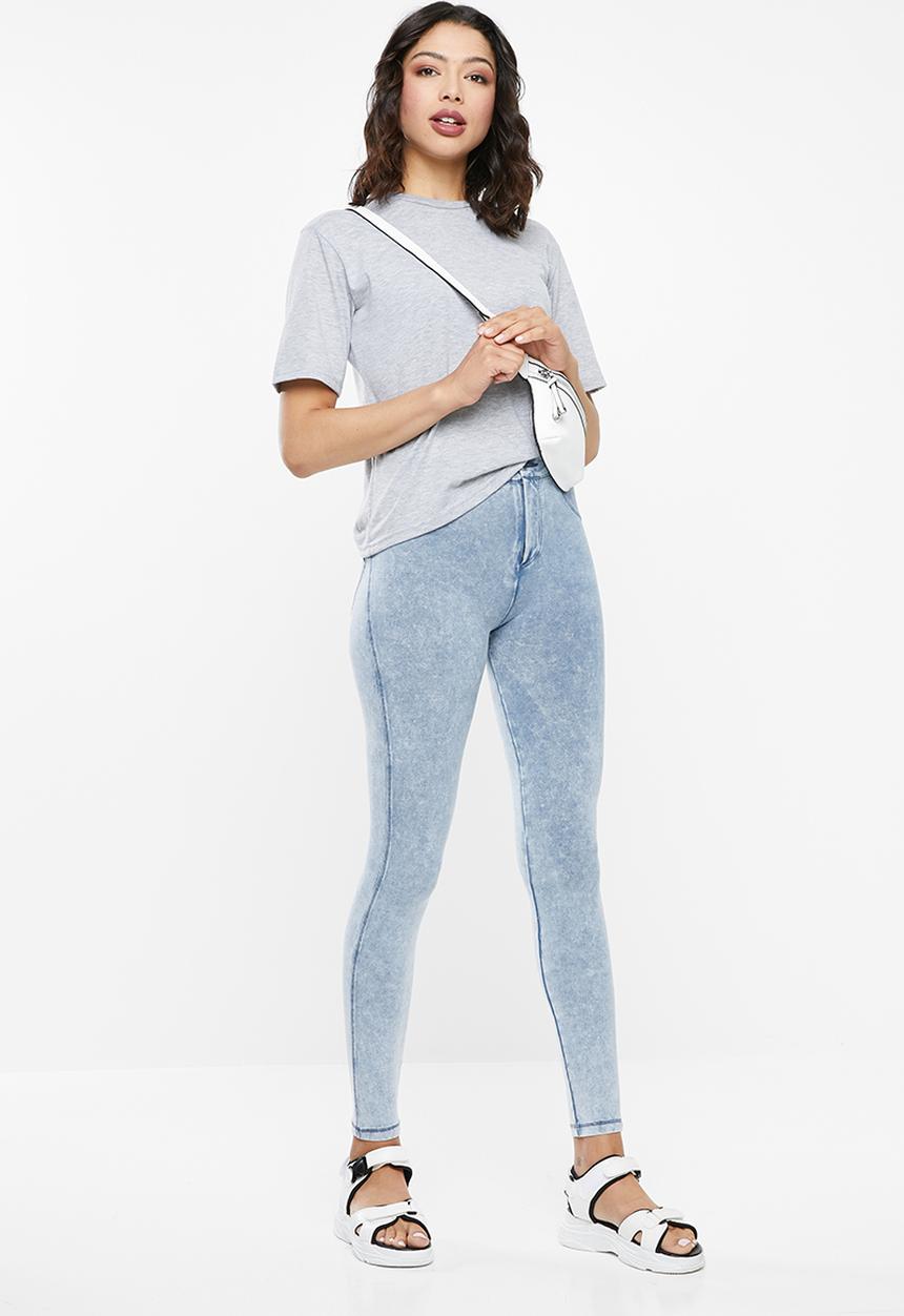 SISSY BOY - Joey axel knit jegging - blue