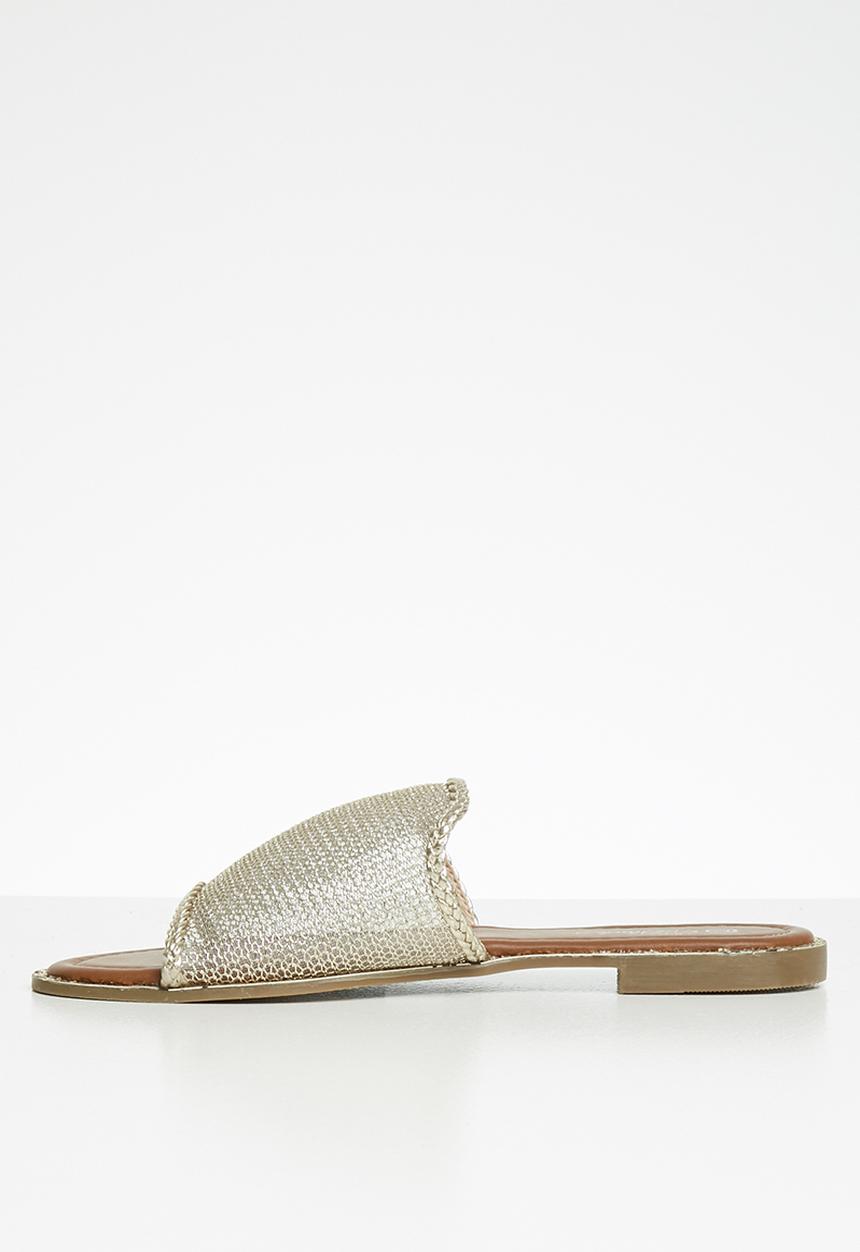 Miss Black - Montego sandal - gold