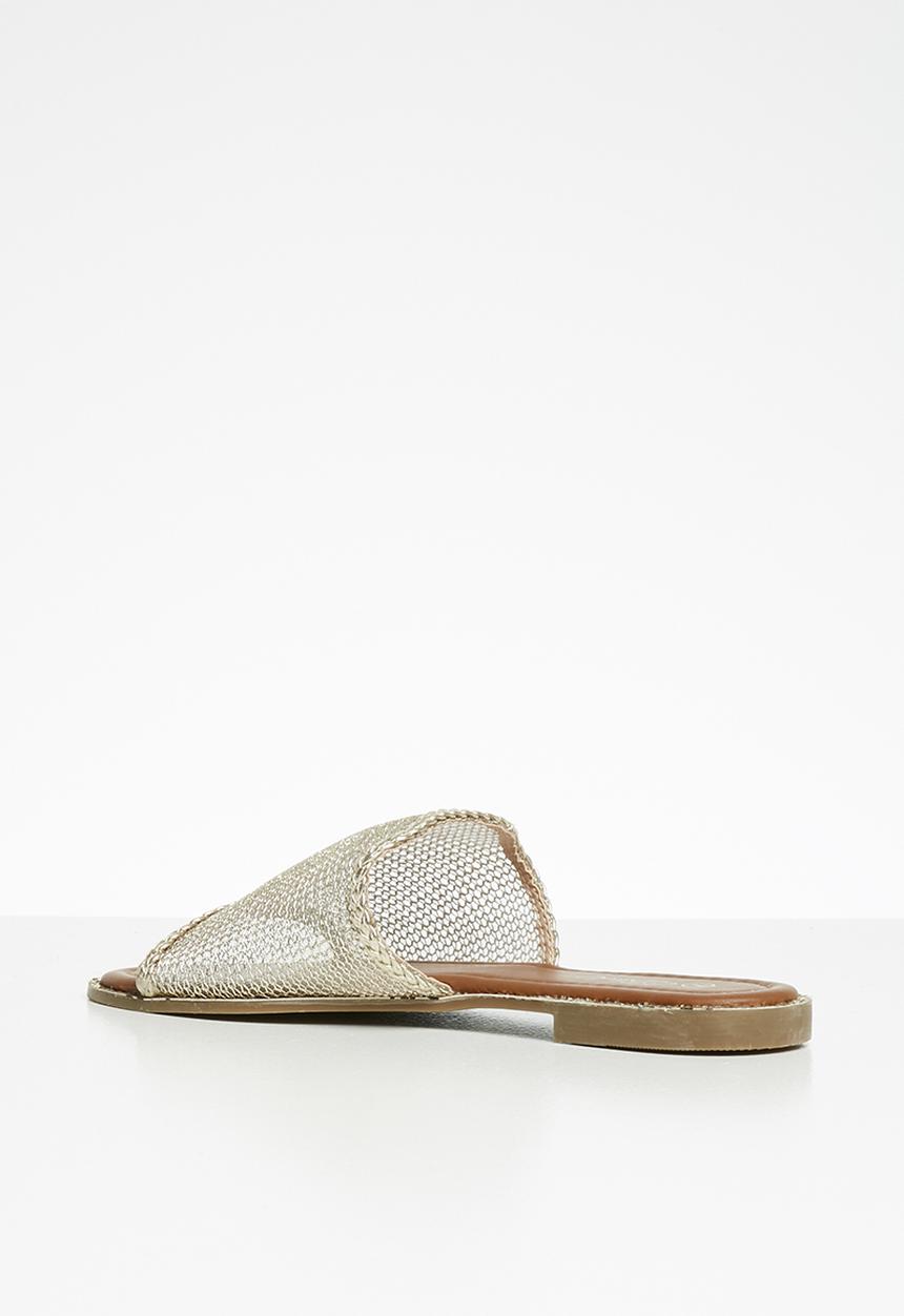 Miss Black - Montego sandal - gold