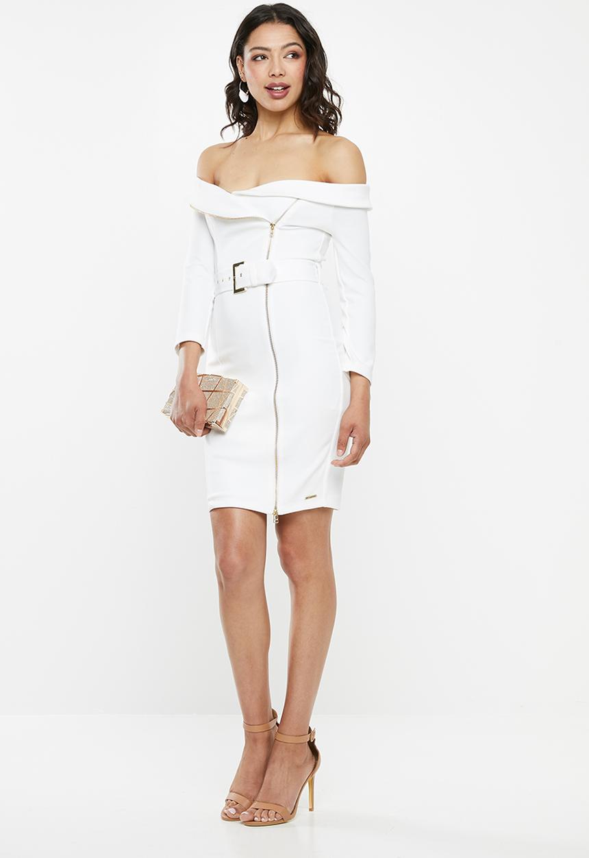 SISSY BOY - Boity: bardot dress - white