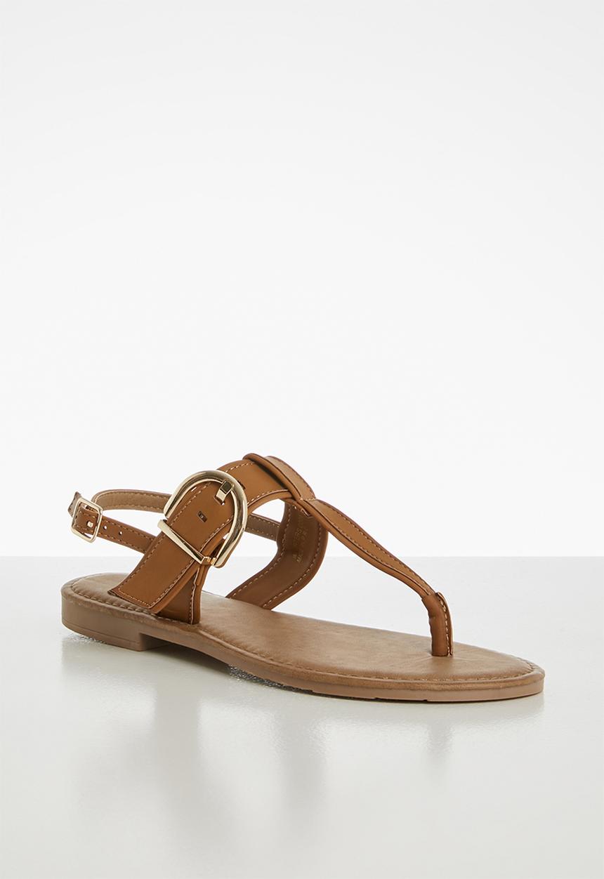 edit - Rhea T-bar sandal - brown