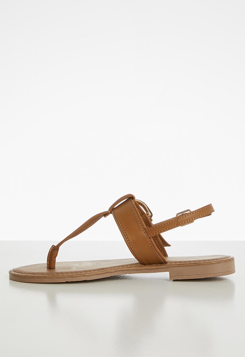 edit - Rhea T-bar sandal - brown