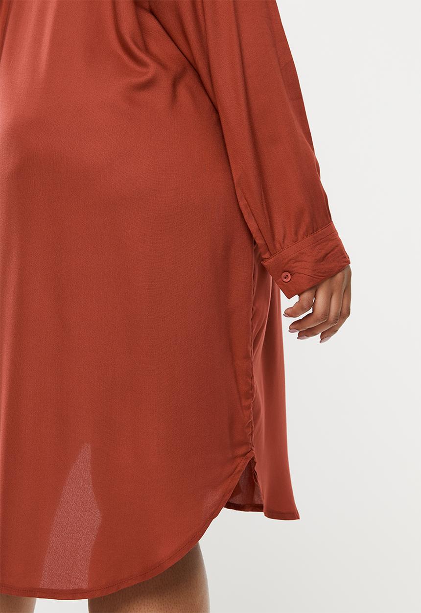 Superbalist - Soft shirt dress - rust