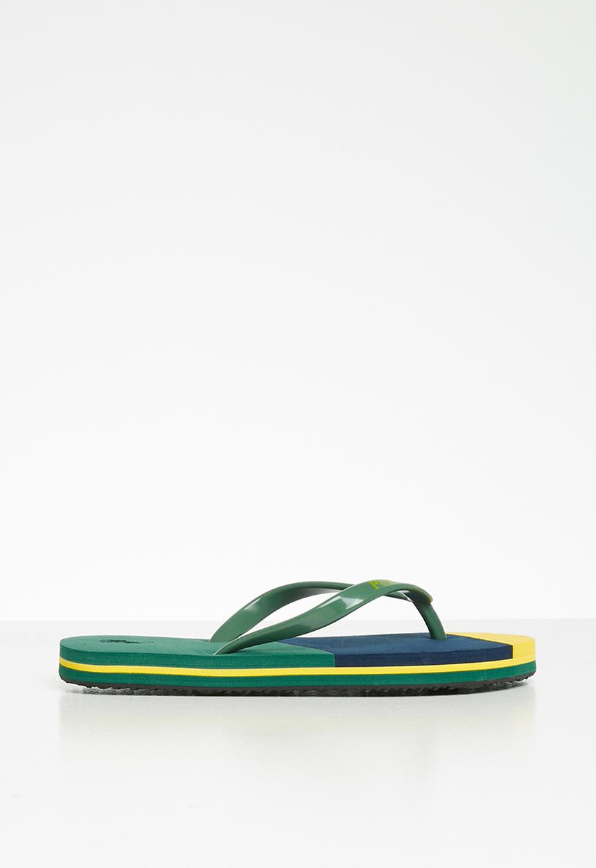 POLO - Boys luke world cup flip flops - green