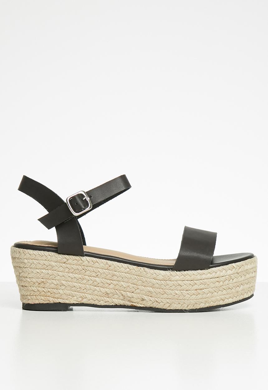 Superbalist - Julie espadrille flatform - black