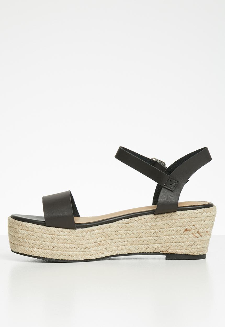 Superbalist - Julie espadrille flatform - black