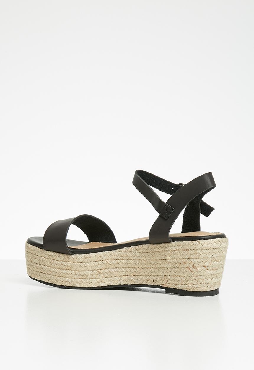 Superbalist - Julie espadrille flatform - black
