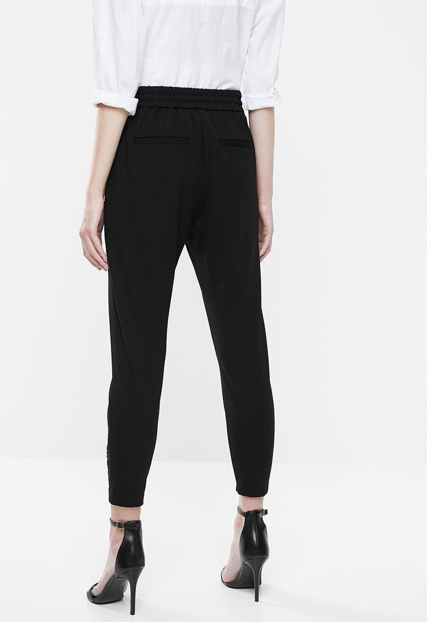 Vero Moda - Eva loose string pants - black