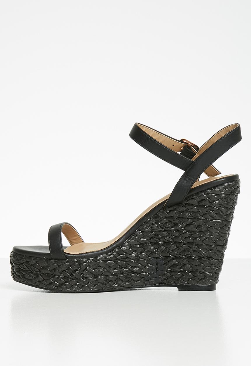 Superbalist - Liya espadrille wedge - black