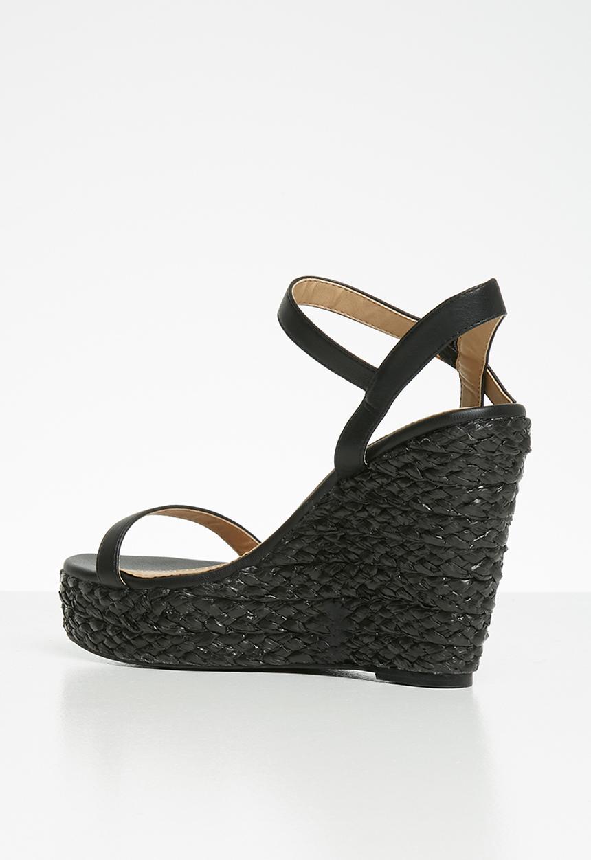 Superbalist - Liya espadrille wedge - black