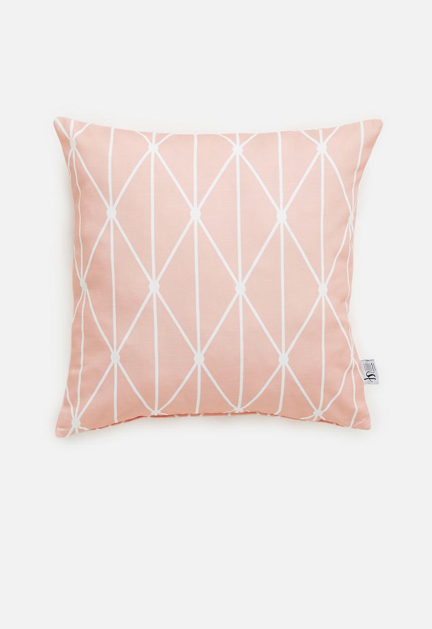 Sixth Floor - Dot diamond cushion cover - pink