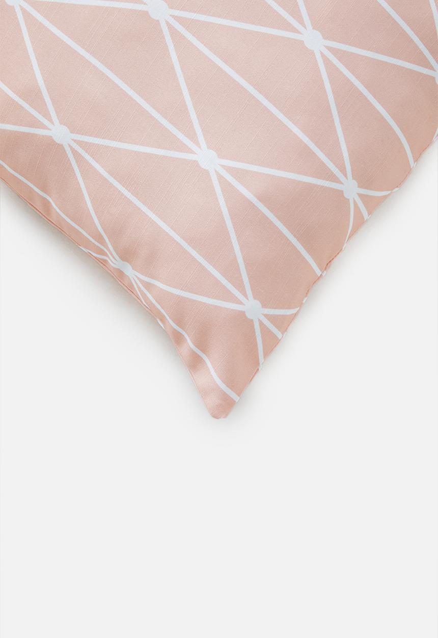 Sixth Floor - Dot diamond cushion cover - pink