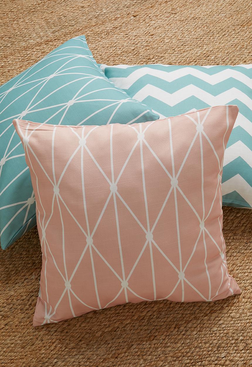 Sixth Floor - Dot diamond cushion cover - pink