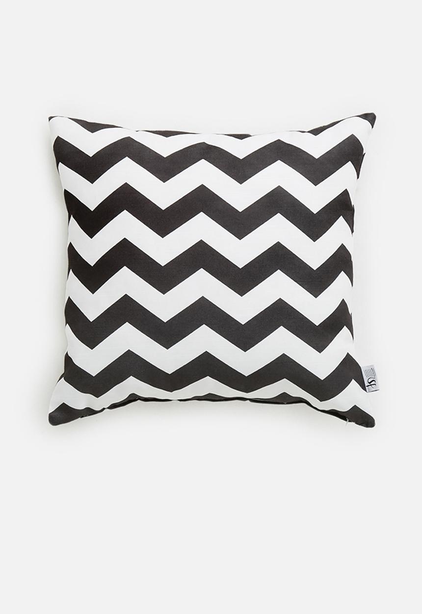 Sixth Floor - Chevron cushion cover - asphalt