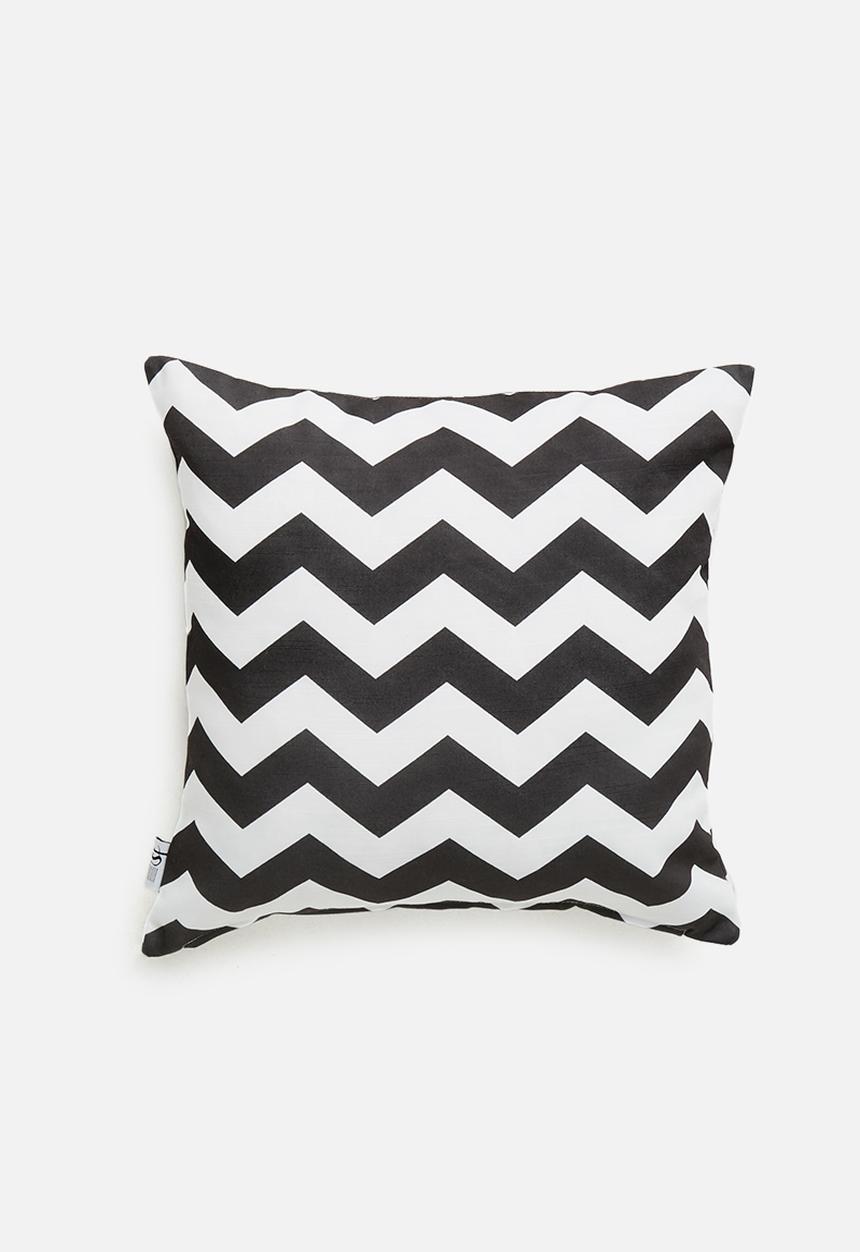 Sixth Floor - Chevron cushion cover - asphalt