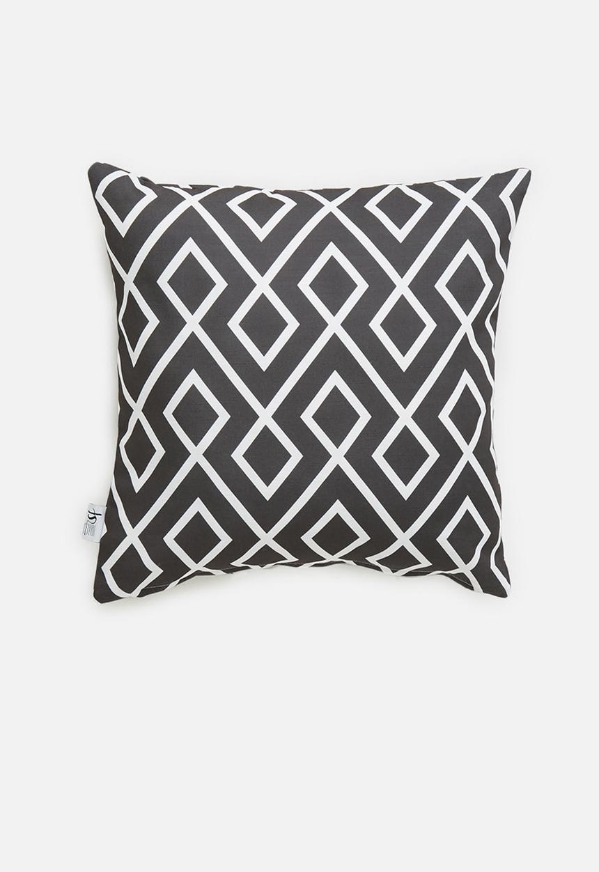 Sixth Floor - Gem cushion cover - black