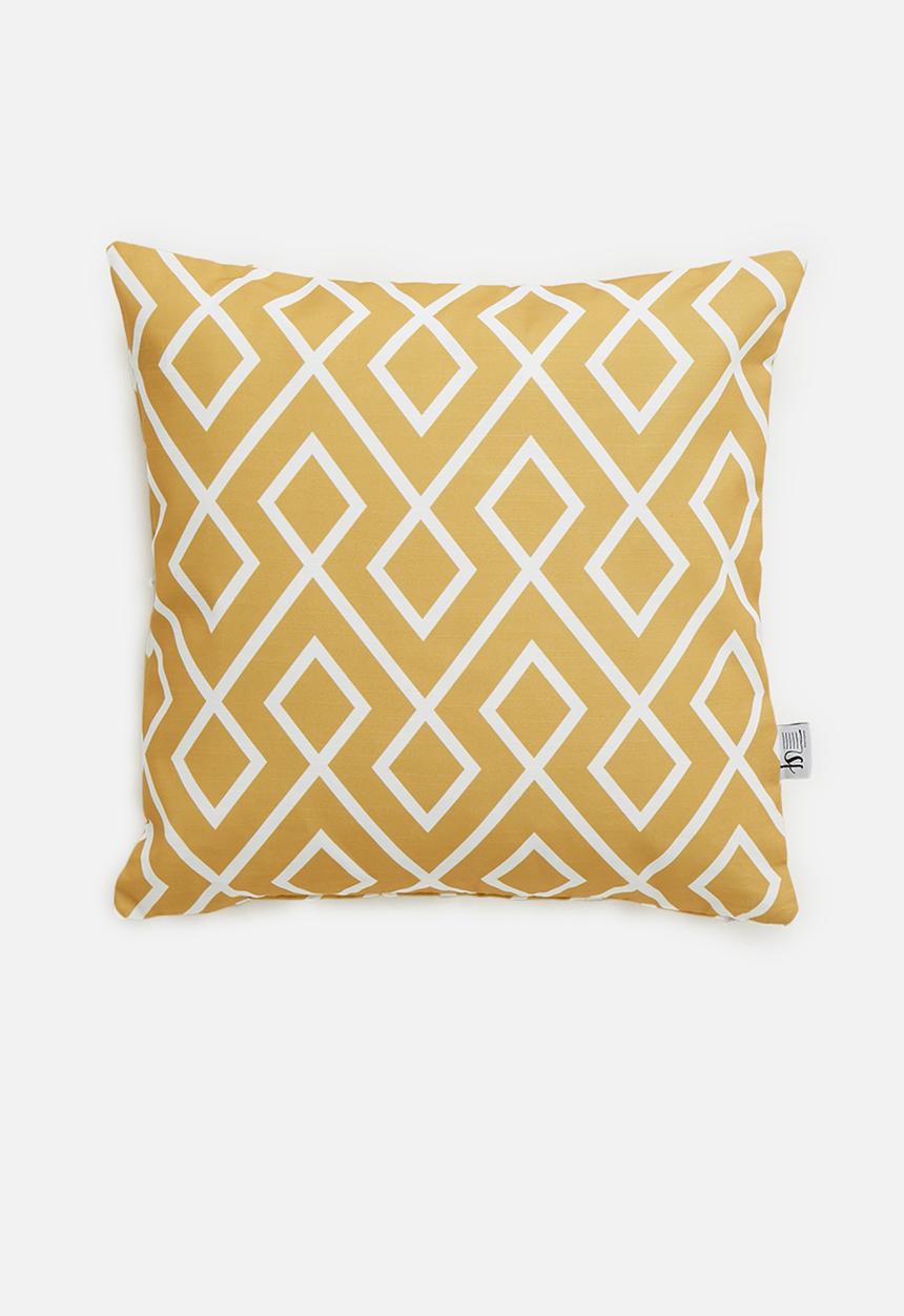 Sixth Floor - Gem cushion cover - sulphur
